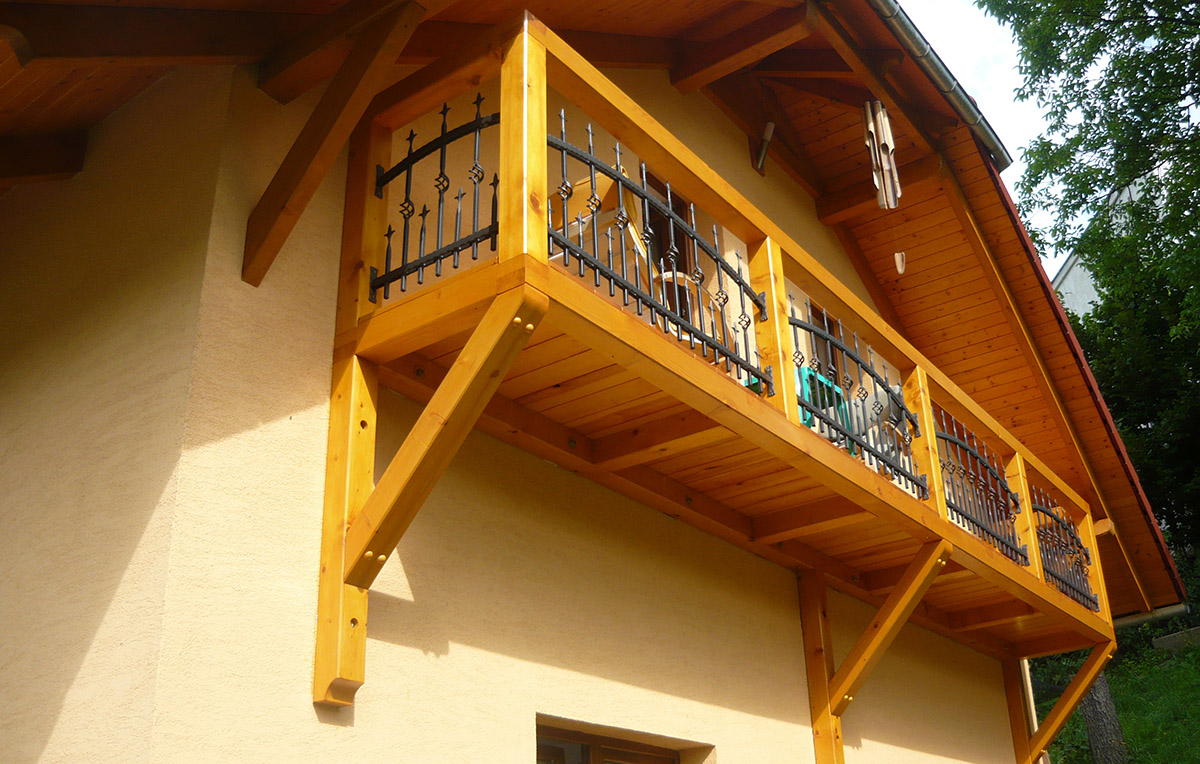 Konstrukce balkónu rodinného domu